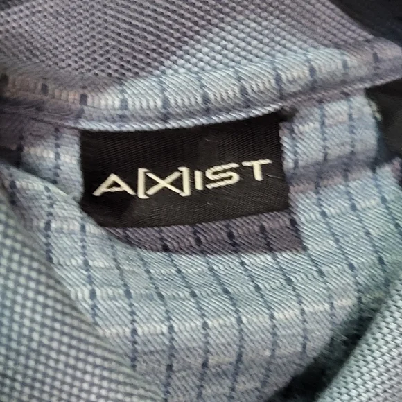 Axist Men's Blue Striped Polo Shirt Size Large GUC - Picture 2 of 7